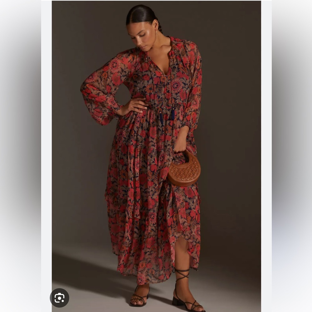 Anthropologie NWT Marias chiffon dress